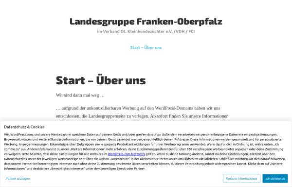 Vorschau von kleinhundezucht.wordpress.com, Landesgruppe Franken-Oberpfalz im Verband Dt. Kleinhundezüchter e.V. /VDH / FCI
