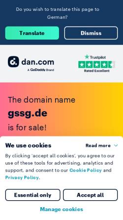 Vorschau der mobilen Webseite www.gssg.de, Götz Software Sankt Georgen