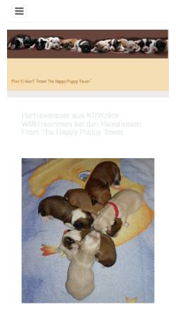 Vorschau der mobilen Webseite www.happypuppytower.de, Happy Puppy Tower