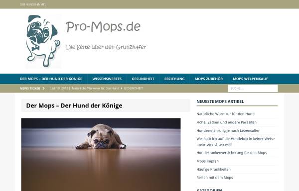 Vorschau von www.pro-mops.de, Pro-Mops