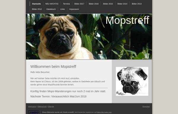Vorschau von mopstreff.jimdo.com, Mopstreff Steinheim