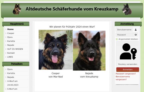 Altdeutsche Schäferhunde vom Kreuzkamp