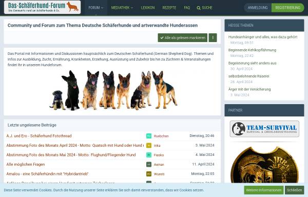 Vorschau von www.das-schaeferhund-forum.de, Das Schäferhund Forum