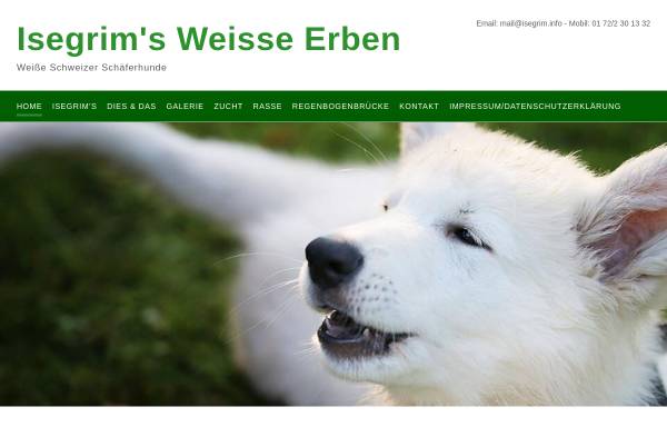 Vorschau von isegrim.info, Isegrim´s Weisse Erben