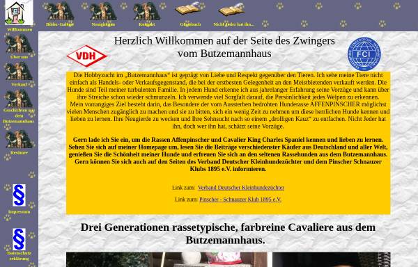 Vorschau von www.butzemannhaus.net, Zwinger vom Butzemannhaus
