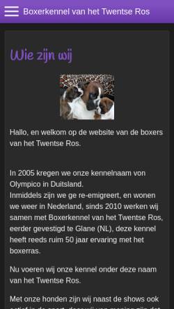 Vorschau der mobilen Webseite www.vanhettwentseros.nl, Van het Twentse Ros