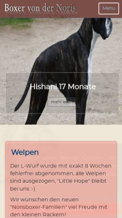 Vorschau der mobilen Webseite norisboxer.de, Von der Noris