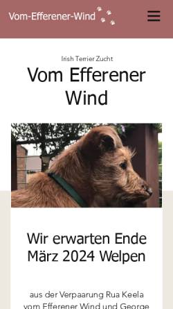 Vorschau der mobilen Webseite www.vom-efferener-wind.de, Schwarze Riesenschnauzer vom Efferener Wind