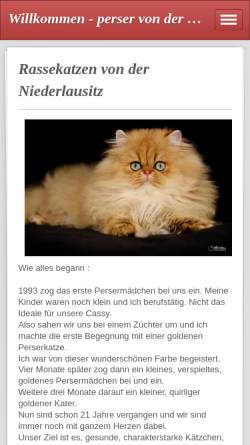 Vorschau der mobilen Webseite perser-niederlausitz.jimdo.com, Von der Niederlausitz