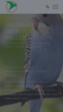 Vorschau der mobilen Webseite www.wellensittich-infoportal.de, Wellensittich Infoportal