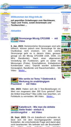 Vorschau der mobilen Webseite www.afug-info.de, Afug-Info.de