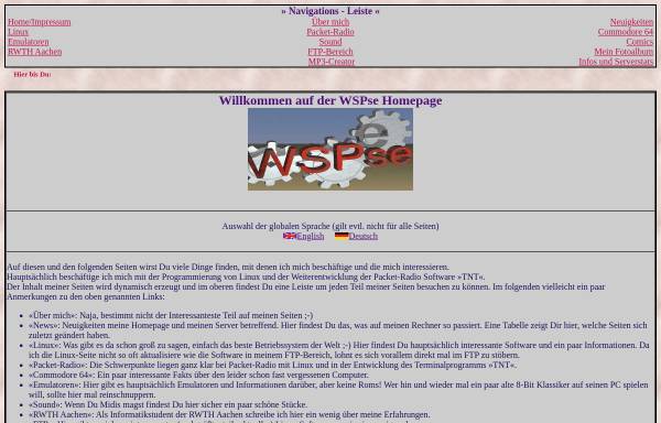Vorschau von www.wspse.de, Die WSPse Homepage