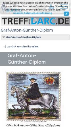Vorschau der mobilen Webseite www.darc.de, Graf-Anton-Günther-Diplom