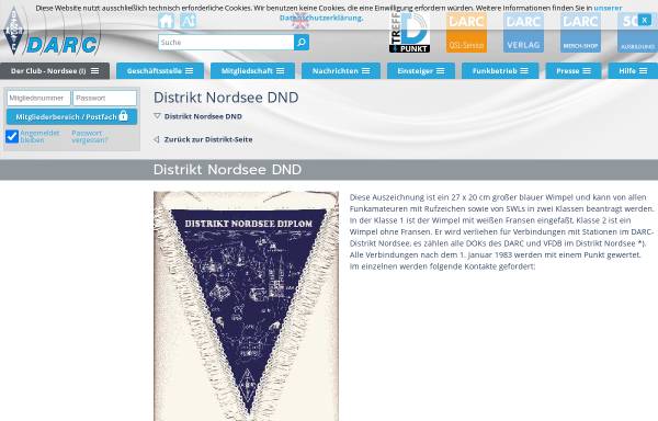 Vorschau von www.darc.de, Distrikt Nordsee-Diplom