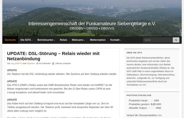 Vorschau von ig-funk-siebengebirge.de, Interessengemeinschaft der Funkamateure Siebengebirge e.V.