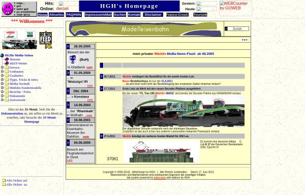 Vorschau von www.web-hgh.de, HGH's Homepage