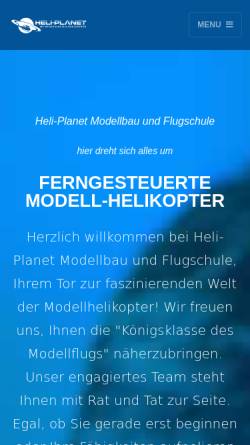 Vorschau der mobilen Webseite www.heli-planet.com, Heli-Planet