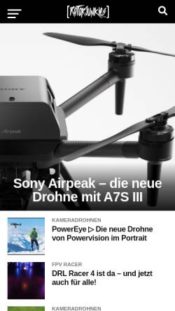 Vorschau der mobilen Webseite rc-quadrocopter.de, RC-Quadrocopter