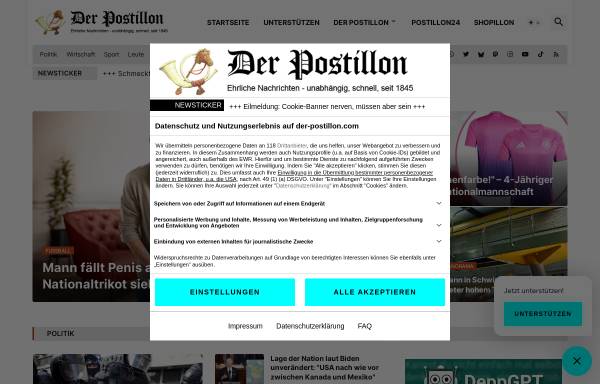 Vorschau von www.der-postillon.com, Der Postillon