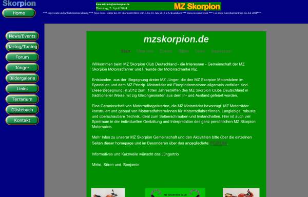 Vorschau von www.bottger.de, MZ Skorpion Club Deutschland