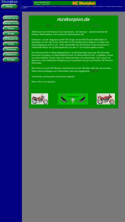 Vorschau der mobilen Webseite www.bottger.de, MZ Skorpion Club Deutschland