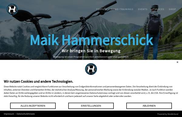 Vorschau von www.hammerschick.eu, Maik Hammerschick - Kooperationspartner von SegwayPoint Friedberg