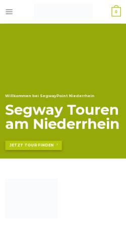Vorschau der mobilen Webseite segwaypoint-niederrhein.de, SEGWAYPoint Niederrhein