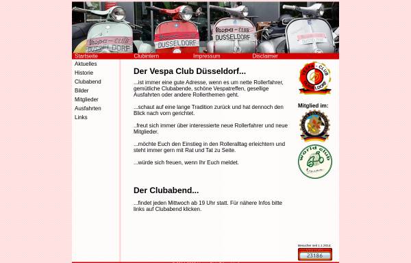 Vorschau von www.vespa-club-duesseldorf.de, Vespa Club Düsseldorf e.V.