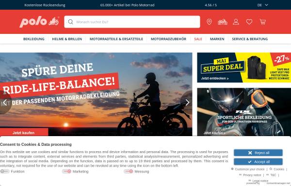 Vorschau von www.flm.de, Motorrad- und Rennsportbekleidung von FLM