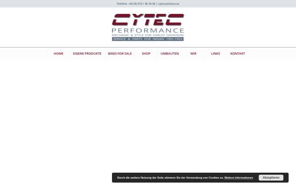 Vorschau von cytec-performance.com, Cytec Performance Trading GMBH