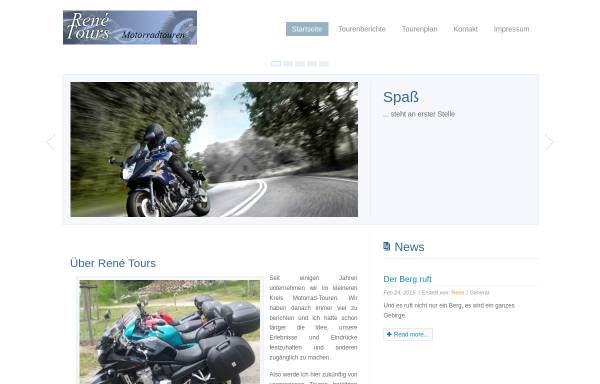 Vorschau von www.rene-tours.de, René Tours | Motorradtouren