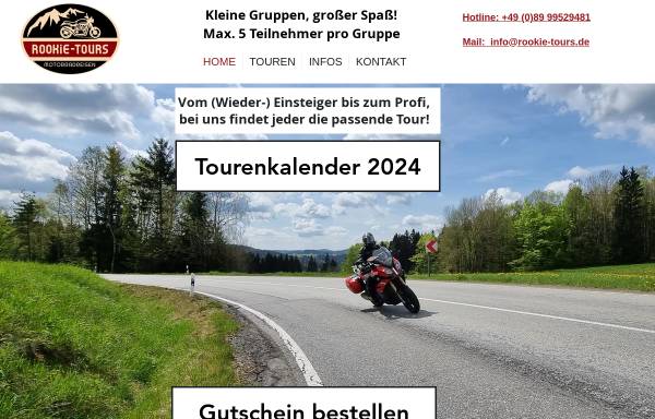 Vorschau von www.rookie-tours.de, ROOKiE-TOURS Motorradreisen