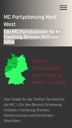 Vorschau der mobilen Webseite www.mc-partyplanung-nord-west.de, MC Partyplanung Nord-West
