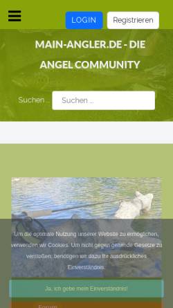 Vorschau der mobilen Webseite www.main-angler.de, Main-Angler