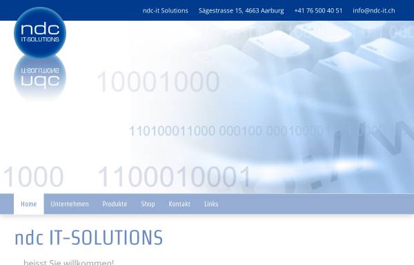 Vorschau von www.ndc-it.ch, Software Solutions Switzerland