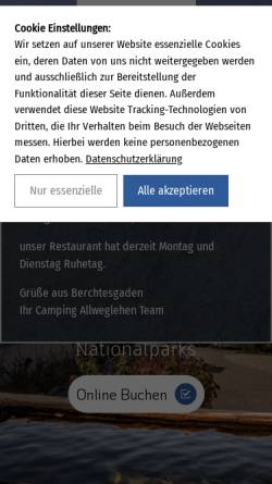 Vorschau der mobilen Webseite www.allweglehen.de, Campingplatz Allweglehen