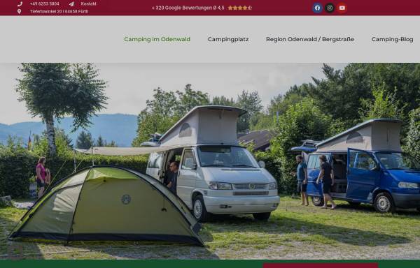 Vorschau von camping-fuerth.de, Niebelungen Camping