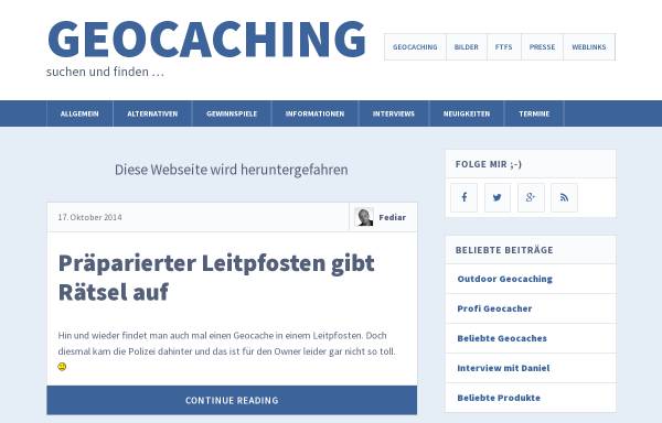 Vorschau von www.geocaching-fediar.de, Geocaching-Fediar.de