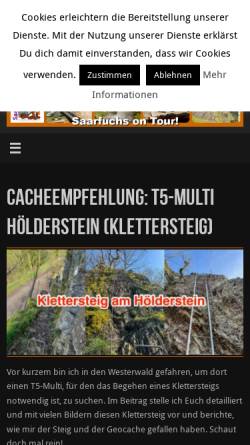 Vorschau der mobilen Webseite www.saarfuchs.com, Saarfuchs on Tour!