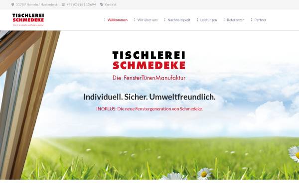 Vorschau von www.tischlereischmedeke.de, Tischlerei Schmedeke GmbH