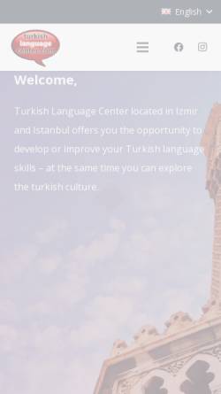 Vorschau der mobilen Webseite www.turkishlanguagecenter.com, Turkish Language Center