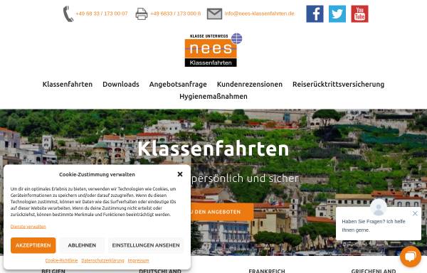 Vorschau von www.nees-klassenfahrten.de, N.E.E.S Klassenfahrten
