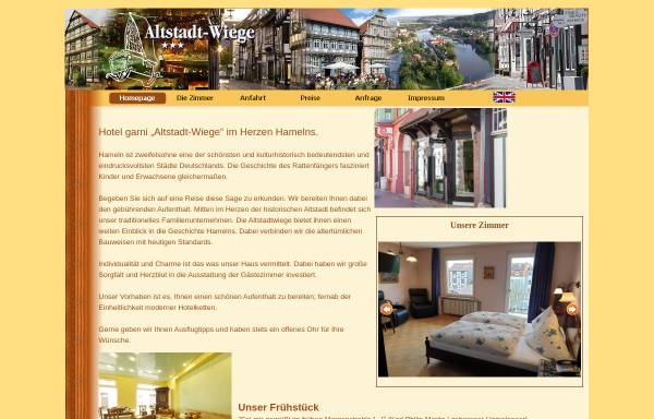 Vorschau von www.hotel-altstadtwiege.de, Hotel Altstadt-Wiege