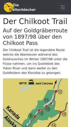 Vorschau der mobilen Webseite www.global-av.ch, Der Chilkoot Trail [Andreas und Christian Zimmermann]