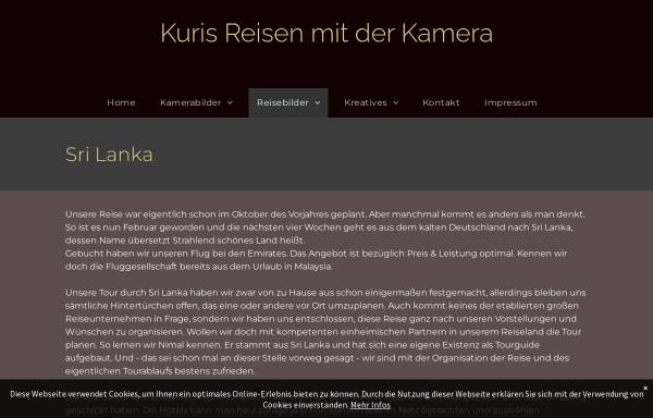 Vorschau von www.kuris-reisen.de, Kuris Reisen - Reise nach Sri Lanka 2004 [Uta Kubik-Ritter & Hubert Kubik]
