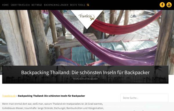 Vorschau von www.travelicia.de, Backpacking Thailand [Felicia Hargarten]