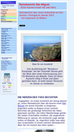 Vorschau der mobilen Webseite www.nach-gedacht.net, São Miguel - Eine Azoren-Insel mit viel Herz