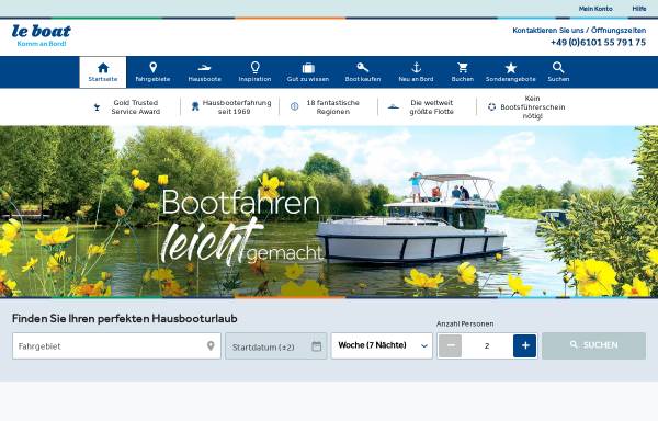 Vorschau von www.leboat.de, LeBoat