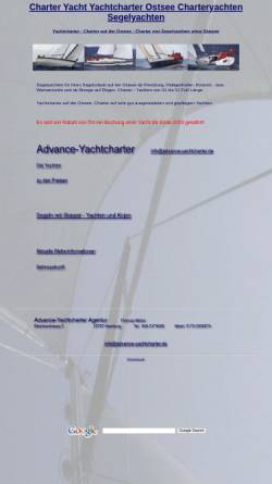 Vorschau der mobilen Webseite www.advance-yachtcharter.de, Advance Yachtcharter, Thomas Müller