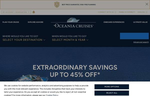 Vorschau von oceaniacruises.com, Oceania Cruises